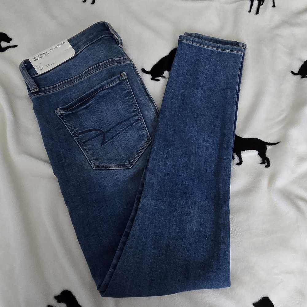 American Eagle Outfitters Super High Rise Crop Jeggings (NWT)